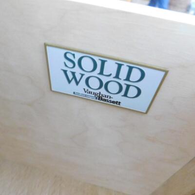 Solid Wood Vaughn-Bassett Dresser with Mirror (No contents)
