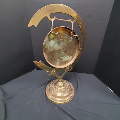 Brass Engraved Asian Gong
