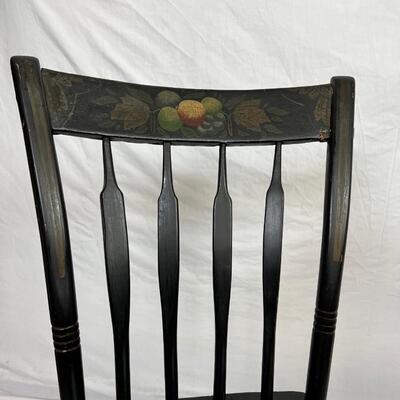 110 Two Antique Plank Bottom Arrow Back Chairs