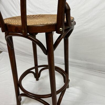 111 Vintage Bentwood Caned Seat Stool
