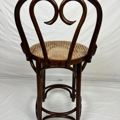 111 Vintage Bentwood Caned Seat Stool