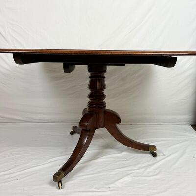 126 Antique Rectangular Mahogany Tilt Top Table