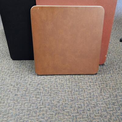 LOT  THREE CARD TABLES