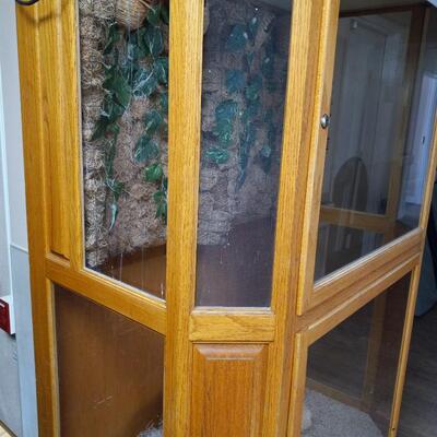 LOT 27W  GLASS BIRD CAGE