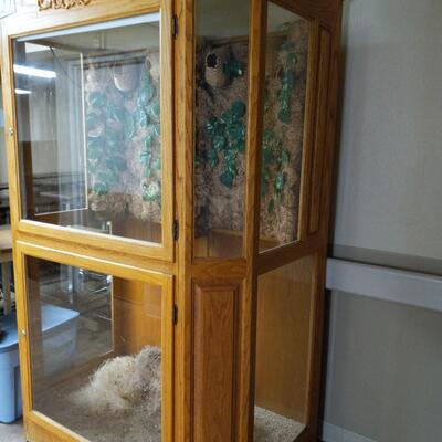 LOT 27W  GLASS BIRD CAGE