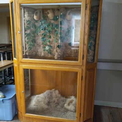 LOT 27W  GLASS BIRD CAGE