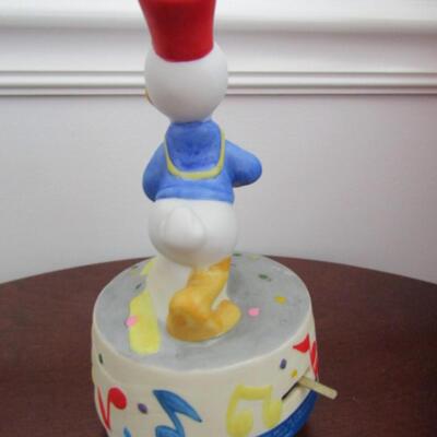 Donald Duck Musical Figurine by Schmid- Plays 'When the Saints Come Marching In'