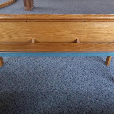 LOT 47W TWO WOODEN PEWS