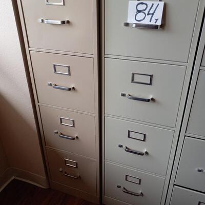 LOT 84T TWO HON METAL FILE CABINETS