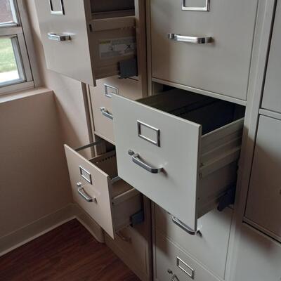 LOT 84T TWO HON METAL FILE CABINETS