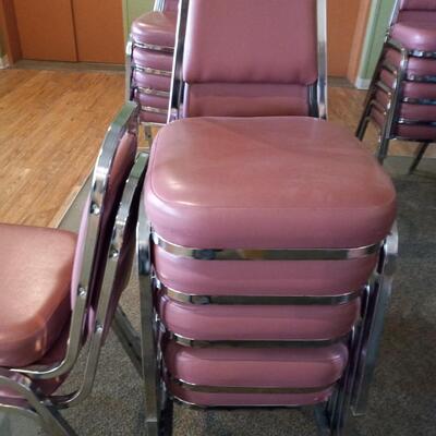 LOT 99T STACKABLE CHAIRS WITH CHAIR MOVER