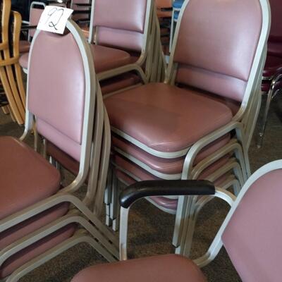 LOT 92T  TWELVE STACKABLE CHAIRS