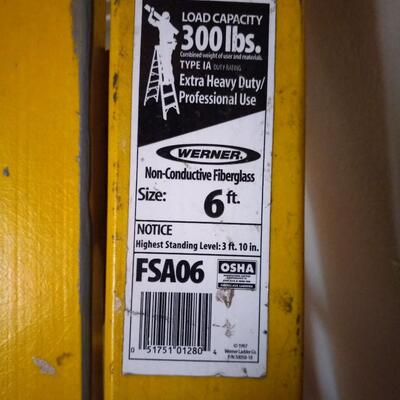 6' WERNER LADDER AND STEP LADDER