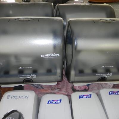 LOT 61W AUTOMATIC SOAP AND TOWEL DISPENSERS