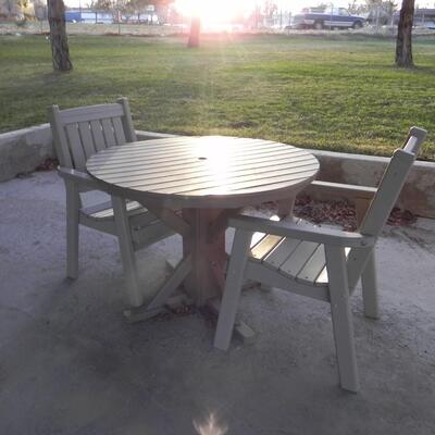 PATIO TABLE AND CHAIRS