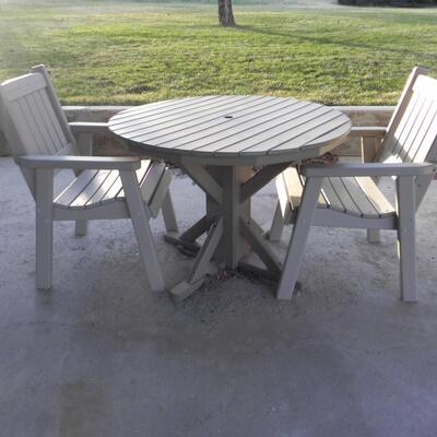 PATIO TABLE AND CHAIRS