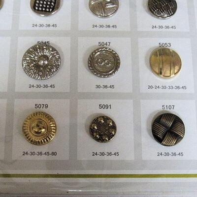 Card of Salesman's Sample Buttons, Basics, Unknown Company