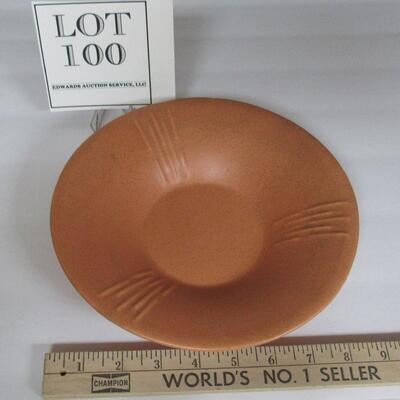 Mid Century Modern Pottery Shallow Bowl