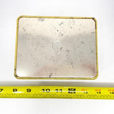 SMALL METAL FLORAL LIDDED BOX - HOLLAND