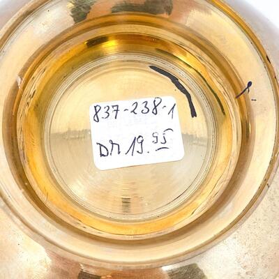 BRASS PEDESTAL DISH W/ STARS - GERMANY