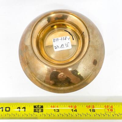 BRASS PEDESTAL DISH W/ STARS - GERMANY