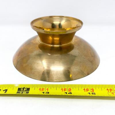 BRASS PEDESTAL DISH W/ STARS - GERMANY