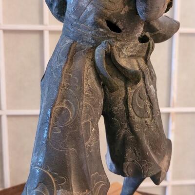 Lot 37: Antique Bronze Samurai Sculpture
