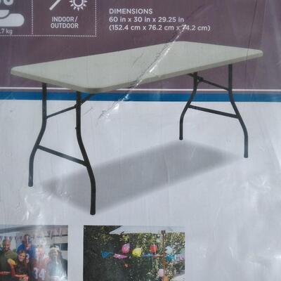 LOT 10 NEW 5 FOOT FOLDING TABLE