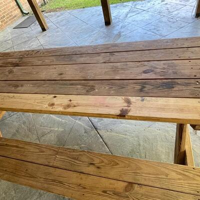 8 Ft Solid Wood Picnic Table ~ *Read Details
