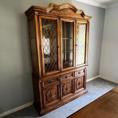 STANLEY ~ Lighted China Cabinet ~ 2 Pieces