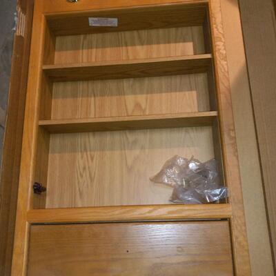 WOODEN LIGHT WALL CABINET (NEW)