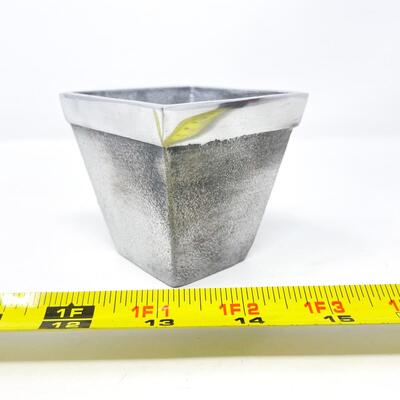 BIRTH-GRAMM MINI PEWTER? ROOSTER PLANTER - SWITZERLAND