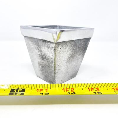 BIRTH-GRAMM MINI PEWTER? ROOSTER PLANTER - SWITZERLAND