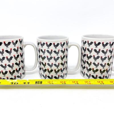 OTAGIRI CHICKEN COFFEE MUGS (3)