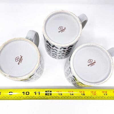 OTAGIRI CHICKEN COFFEE MUGS (3)