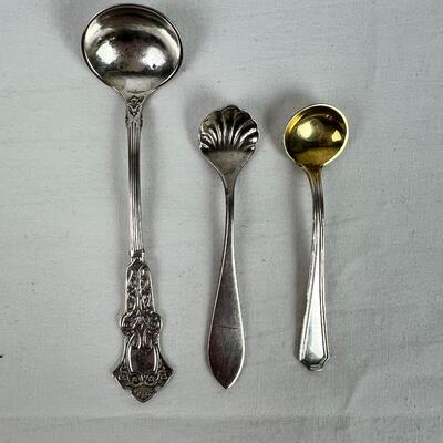 168  Lot of Sterling Souvenir & Demitasse Spoons