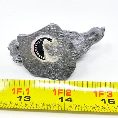 SMALL PEWTER? CHICKEN FIGURINE
