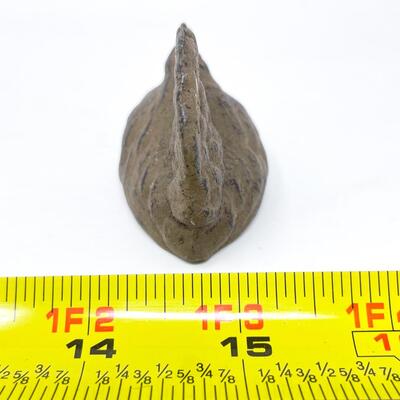 MINI CAST IRON ROOSTING CHICKEN FIGURINE