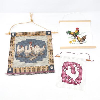 CHICKEN & ROOSTER WALL DECOR BUNDLE
