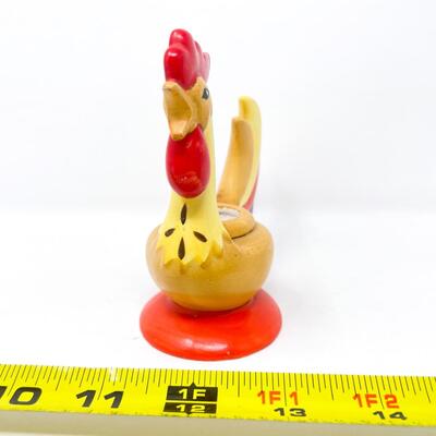 1960 HOLT HOWARD CERAMIC ROOSTER CANDLE HOLDER - JAPAN