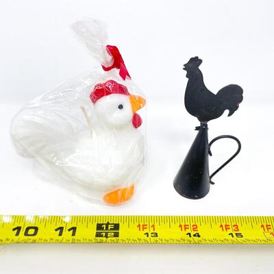 CHICKEN CANDLE & CANDLE SNUFFER
