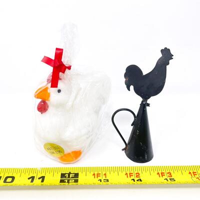 CHICKEN CANDLE & CANDLE SNUFFER