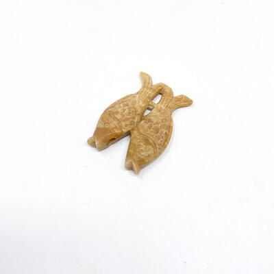 TINY CARVED SOAPSTONE FISH WHISTLE