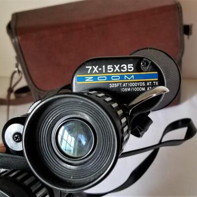 Lot #41  TASCO 7x Zoom Binoculars in Case
