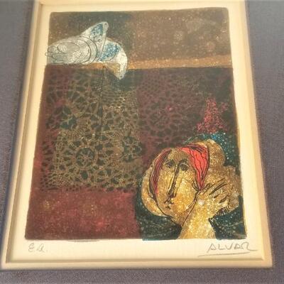 Lot #42  ALVAR Lithograph - Artist's proof - LISTED ARTIST