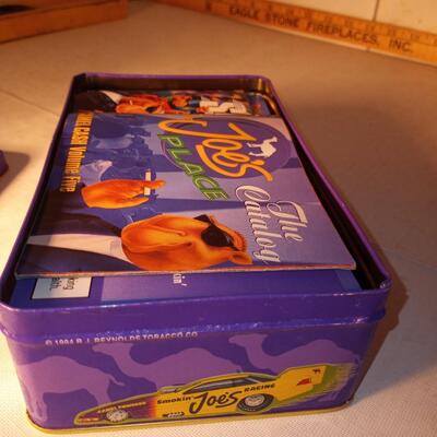 CAMEL CIGARETTES COLLECTORS TIN SMOKIN JOES RACING W/ MATCHES NIB. 1994
