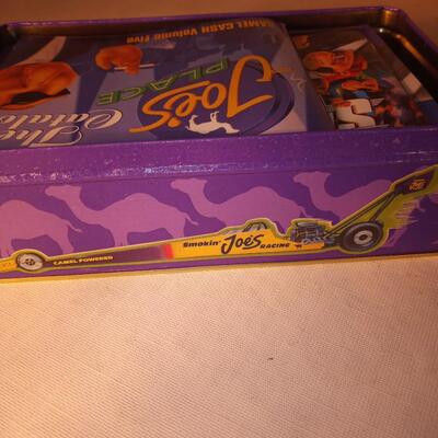 CAMEL CIGARETTES COLLECTORS TIN SMOKIN JOES RACING W/ MATCHES NIB. 1994