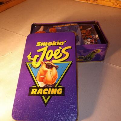 CAMEL CIGARETTES COLLECTORS TIN SMOKIN JOES RACING W/ MATCHES NIB. 1994
