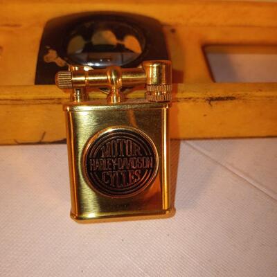 Harley Davidson WW2 Commemorative Lighter, Solid Brass, Never Lit