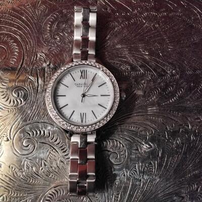 Caravelle by Bulova Mother of Pearl Face With Diamond Accents